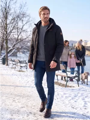 Férfi téli kabát ALTISPORT GERRY FEKETE