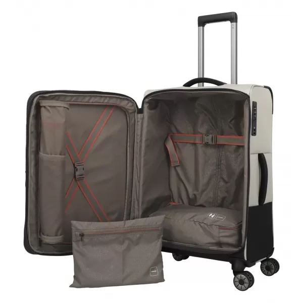  Bőrönd TRAVELITE CROSSLITE 5.0 M FEHÉR HOMOK 