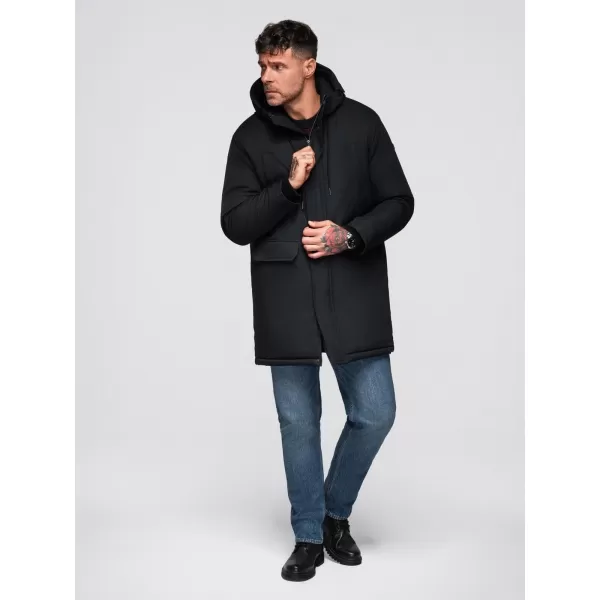  Kabát OMBRE OM-JAFL-0109 FEKETE 