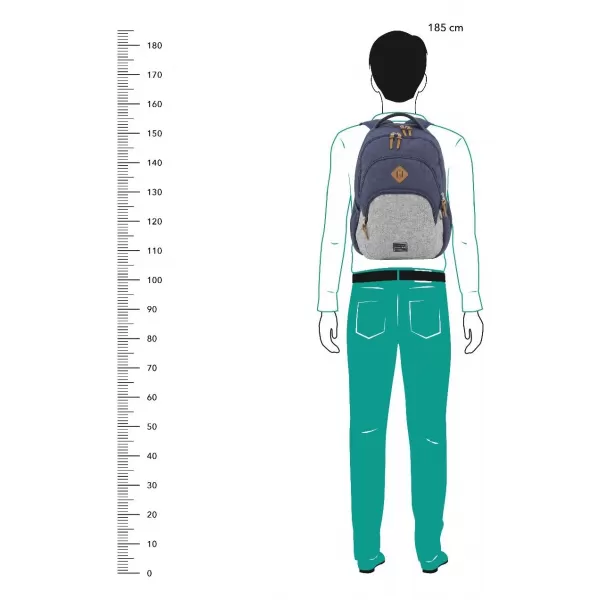  Hátizsák TRAVELITE BASICS BACKPACK SÖTÉTKÉK/SZÜRKE 