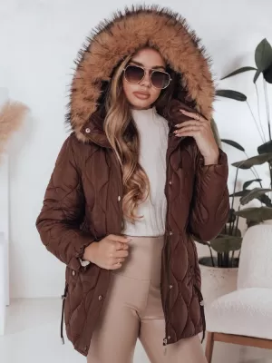 Női kabát DSTREET TY5013 BARNA
