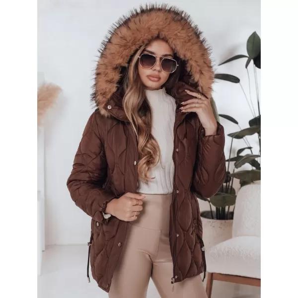  Női kabát DSTREET TY5013 BARNA 