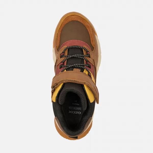  Fiú bokacsizma GEOX FLEXYPER PRO BOY B J56NBA0ME22C6FN6 BARNA 