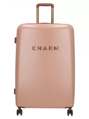 Bőrönd CHARM LONDON CAPETOWN L RÓZSASZÍN