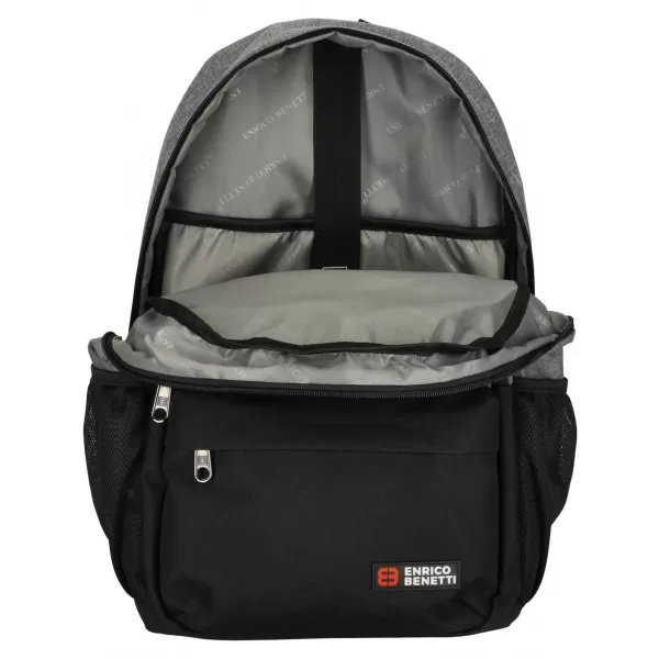  Hátizsák ENRICO BENETTI HAMBURG NOTEBOOK BACKPACK 23 L VILÁGOSSZÜRKE 