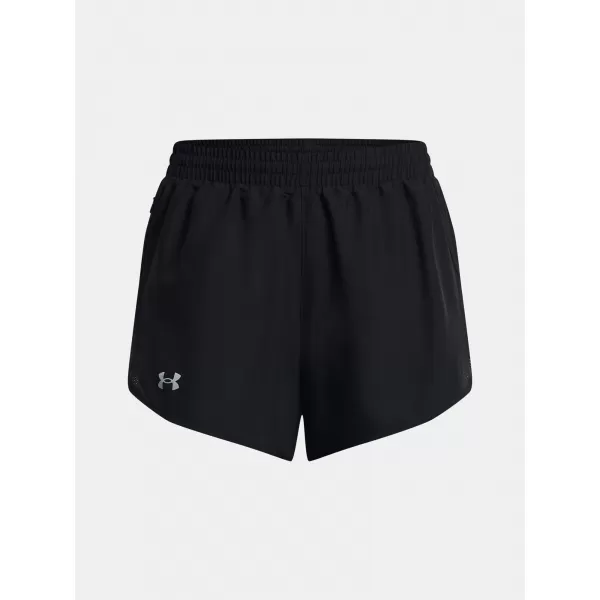  Női rövidnadrág UNDER ARMOUR UA FLY BY 3'' SHORTS 1382438-001 FEKETE 