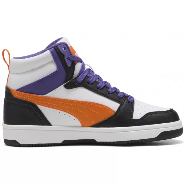 Bébi cipő PUMA REBOUND V6 MID JR 39383134 PUMA FEHÉR/NARANCSSÁRGA GLO/FEKETE 