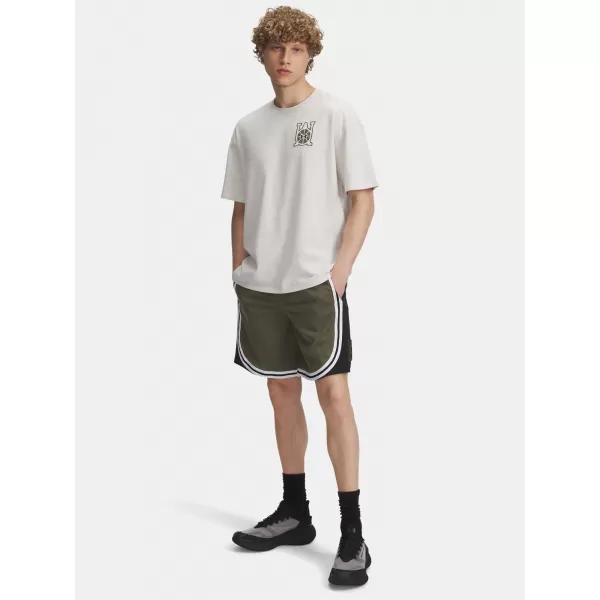  Férfi rövidnadrág UNDER ARMOUR UA M COURTSIDE SHORT 6004087-390 ZÖLD 