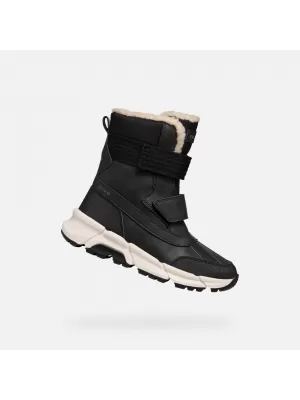 Fiú bokacsizma GEOX FLEXYPER PLUS J46LCF0MEFUC9999 FEKETE