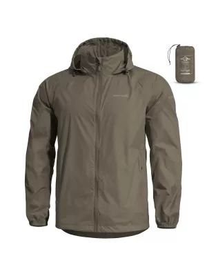 Férfi dzseki PENTAGON CLOUDBURST PACKABLE MENS RAIN JACKET K07019 BARNA SZÜRKE