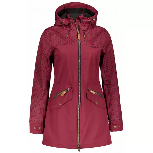 Női softshell dzseki ALTISPORT GEMEE BURGUNDIA 