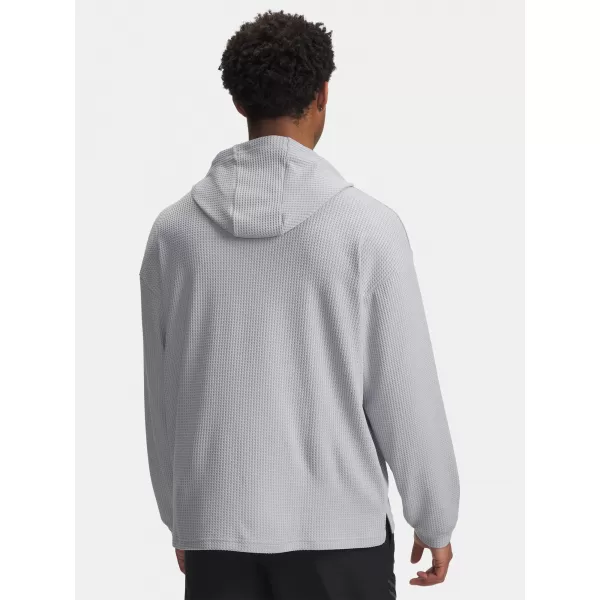  Férfi pulóver UNDER ARMOUR UA RIVAL WAFFLE HOODIE 1383108-011 SZÜRKE 