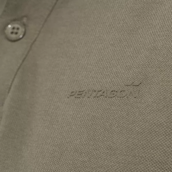  Férfi póló gallérral PENTAGON MOTH PIQUET POLO SHIRT K09047 BARNA SZÜRKE 