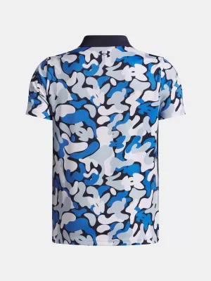 Fiú póló UNDER ARMOUR UA MATCHPLAY PRINTED POLO 1377349-412 KÉK
