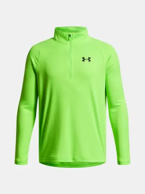 Fiú póló UNDER ARMOUR UA TECH 2.0 1/2 ZIP 1363286-389 ZÖLD