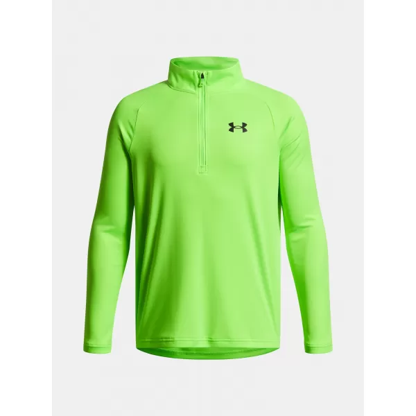  Fiú póló UNDER ARMOUR UA TECH 2.0 1/2 ZIP 1363286-389 ZÖLD 