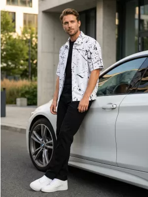 Prémium férfi ing ALTISPORT VOJ/ALM034KOS01 FEHÉR