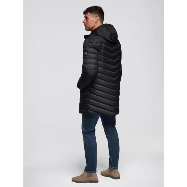  Kabát OMBRE OM-JALJ-0266 FEKETE 
