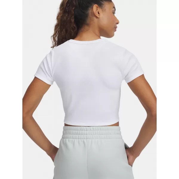  Női póló UNDER ARMOUR UA RIVAL RIB BABY TEE 6000264-100 FEHÉR 