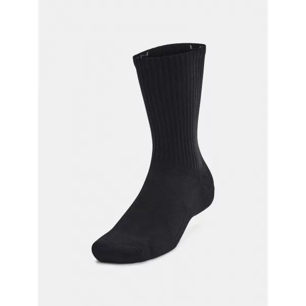  Zokni UNDER ARMOUR UNISEX UA TC 3PK CREW 1386311-001 FEKETE 