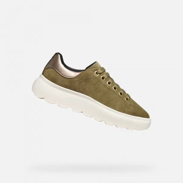  Női tornacipő GEOX SPHERICA EC4.1 G009311 KHAKI 
