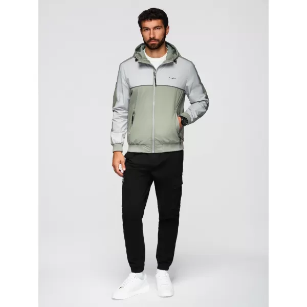  Kabát OMBRE OM-JAFL-0109 SZÜRKE 