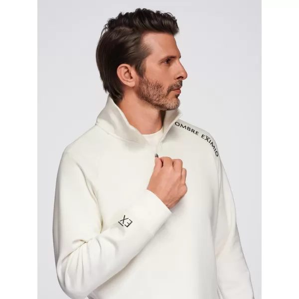  Férfi pulóver OMBRE OM-SSZP-0211 ECRU 