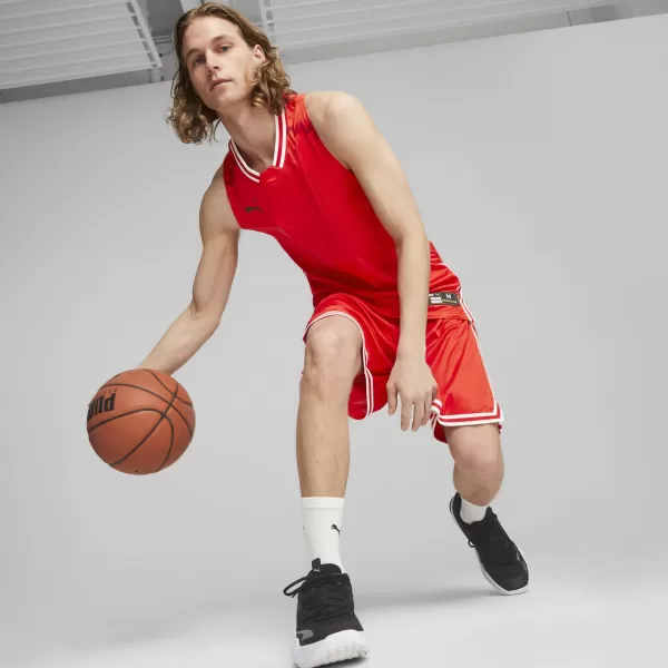  Férfi mez PUMA HOOPS TEAM GAME JERSEY 67662804 PUMA PIROS 