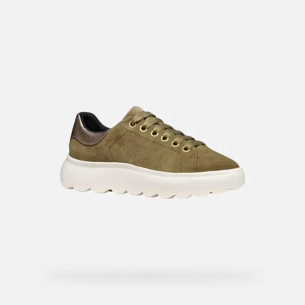  Női tornacipő GEOX SPHERICA EC4.1 G009311 KHAKI 