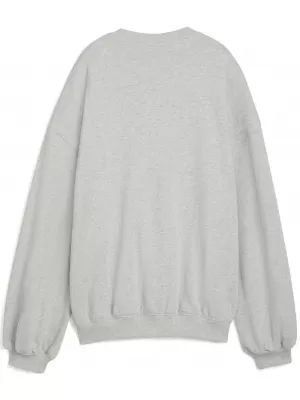Női pulóver PUMA X ROSÉ OVERSIZED CREW 63380310 LAPOS VILÁGOSSZÜRKE HEATHER