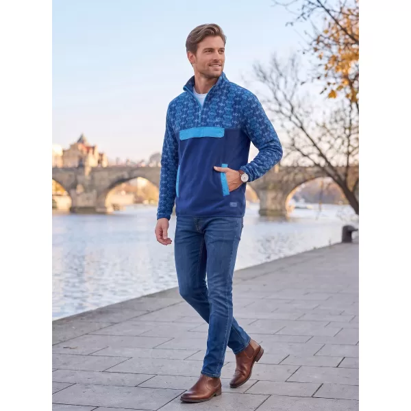  Férfi polár pulóver ALTISPORT GARM KÉK 
