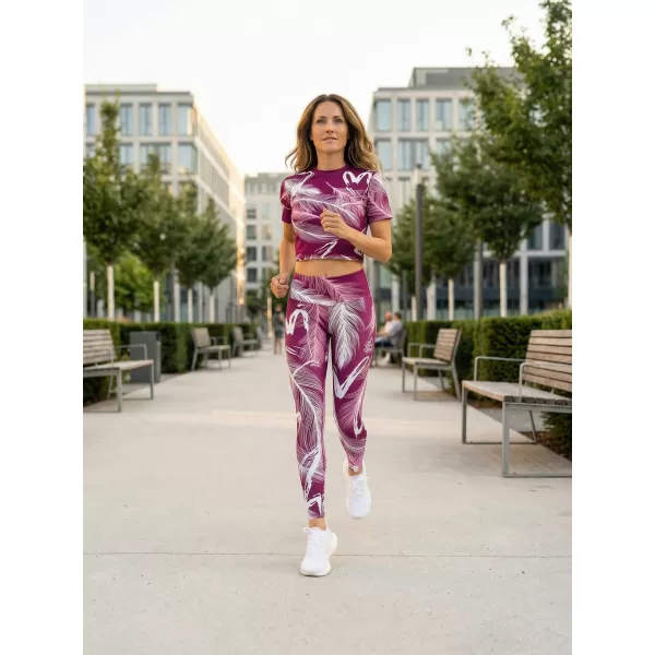  Női prémium crop top ALTISPORT VOJ/ALW001TR07 FUCHSIOVÁ FUKSZIA 