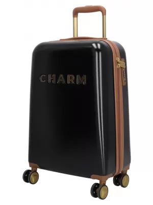 Bőrönd CHARM LONDON CAPETOWN S FEKETE