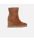 Női bokacsizma GEOX ELIDEA WEDGE BARNA