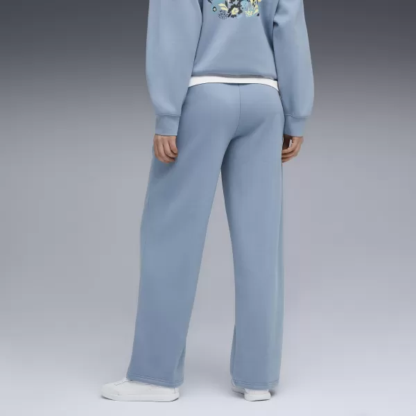  Hölgyek PUMA ESS NATURE 2 0 COMFORT LOGO STRAIGHT PANTS FL OP 68808134 HŰVÖS KÉK 