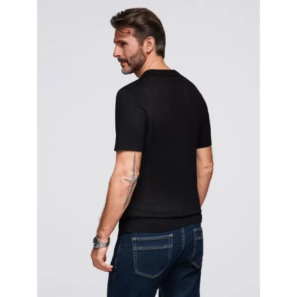  Férfi t -póló OMBRE OM-POSS-0158 FEKETE 