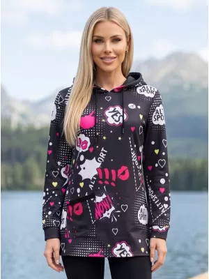 Női pulóver ALTISPORT GITA FEKETE