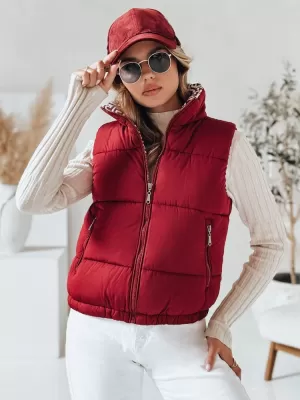 Női kabát DSTREET TY4972 BORDÓ