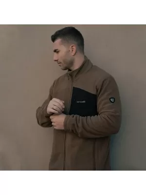 Férfi pulóver PENTAGON ATHOS 2.0 MEN΄S FLEECE JACKET K08047 BARNA SZÜRKE