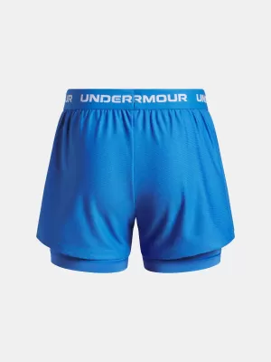 Lány rövidnadrág UNDER ARMOUR UA TECH PLAY UP 2N1 SHORT 6004985-402 KÉK