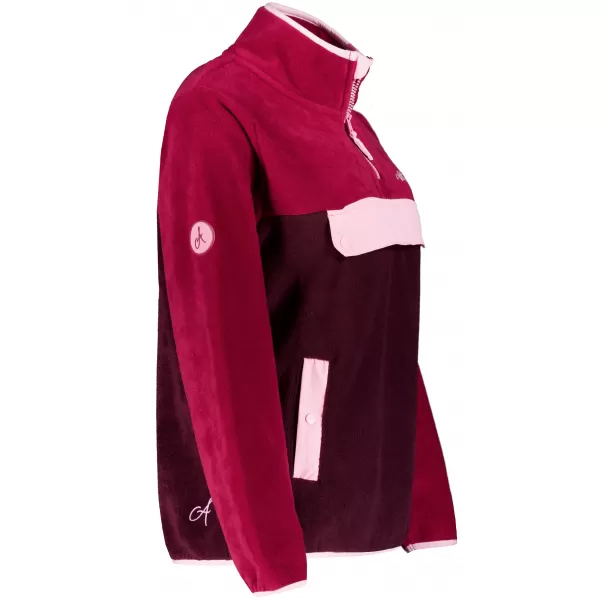  Női polár pulóver ALTISPORT GEMMY BURGUNDIA 