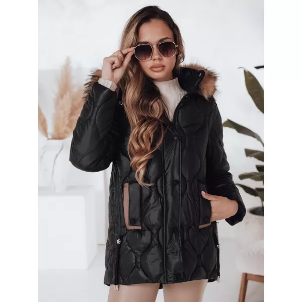  Női kabát DSTREET TY4723 FEKETE 
