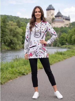Női pulóver ALTISPORT GITA FEHÉR