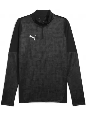 Férfi pulóver PUMA TEAMCUP TRAINING 1/4 ZIP TOP 659164_03 PUMA FEKETE/PUMA EZÜST