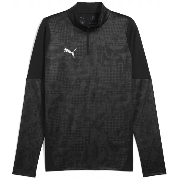  Férfi pulóver PUMA TEAMCUP TRAINING 1/4 ZIP TOP 659164_03 PUMA FEKETE/PUMA EZÜST 
