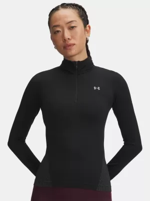 Női póló UNDER ARMOUR UA VANISH SEAMLESS 1/4 ZIP 6000644-003 FEKETE