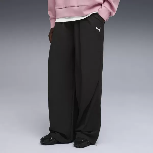  Nadrág PUMA WARDROBE ESS OVERSIZED PARACHUTE PANTS WV OP 63206801 PUMA FEKETE 