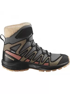 Gyerekcipők SALOMON XA PRO V8 WINTER WATERPROOF J ÓN/FEKETE/BARACK FUZZ