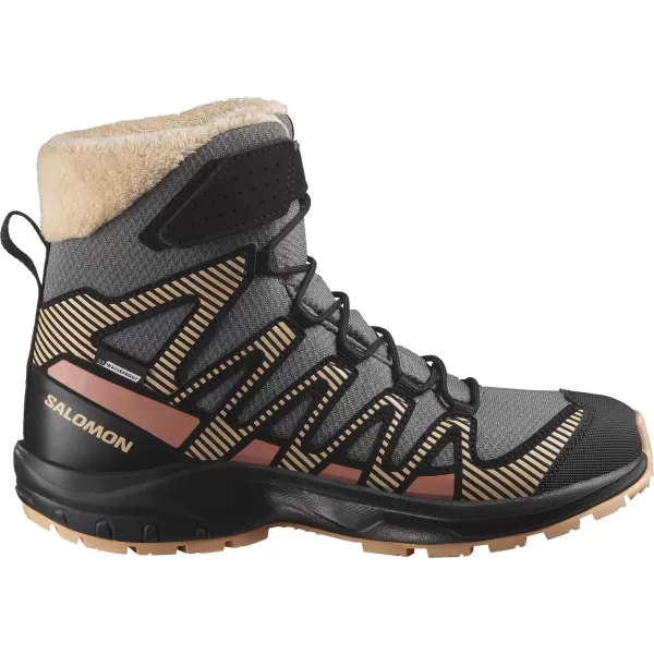  Gyerekcipők SALOMON XA PRO V8 WINTER WATERPROOF J ÓN/FEKETE/BARACK FUZZ 