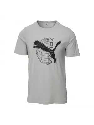 Ing PUMA TECH GRAPHIC TEE 63219263 SZÜRKE VISSZHANG